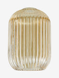 Dar Lighting champagne ribbed glass easy fit pendant light, UK version