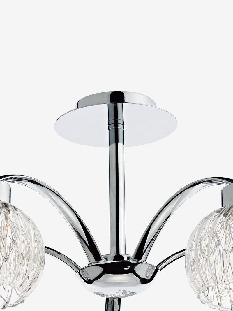 Dar Lighting Yasmin 5 light ceiling light 45cm - British product