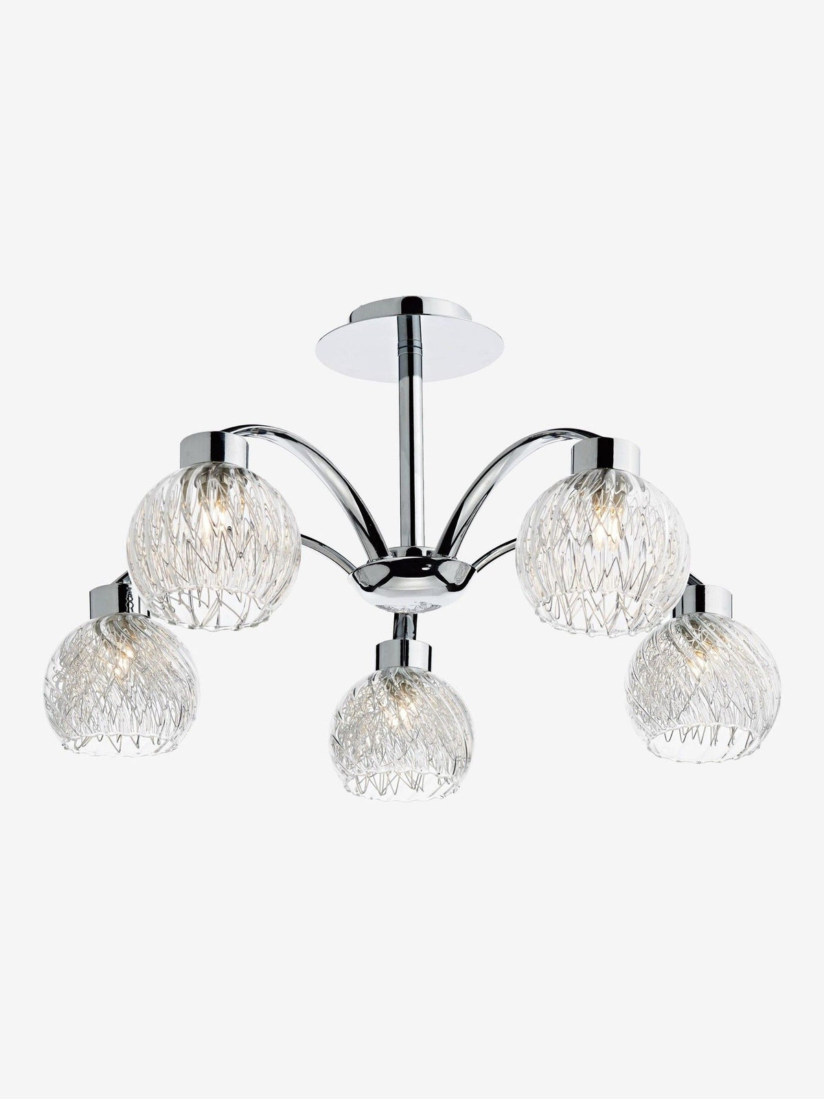 Dar Lighting Yasmin 5 light ceiling light 45cm - British product