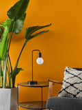 Dar Lighting Dena table lamp matt black (British brand)