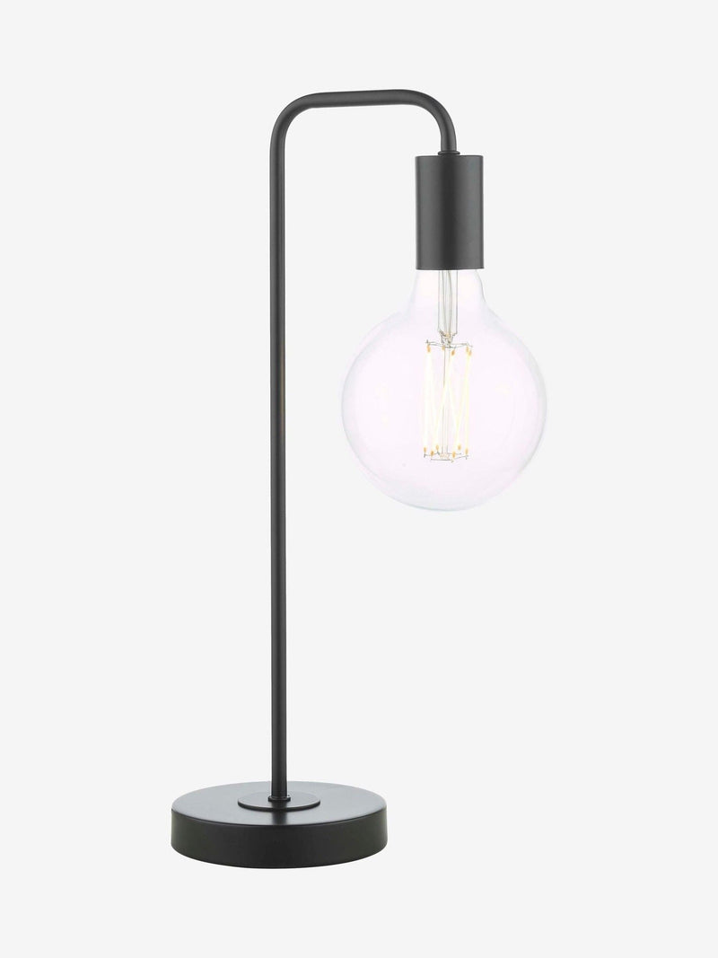 Dar Lighting Dena table lamp matt black (British brand)