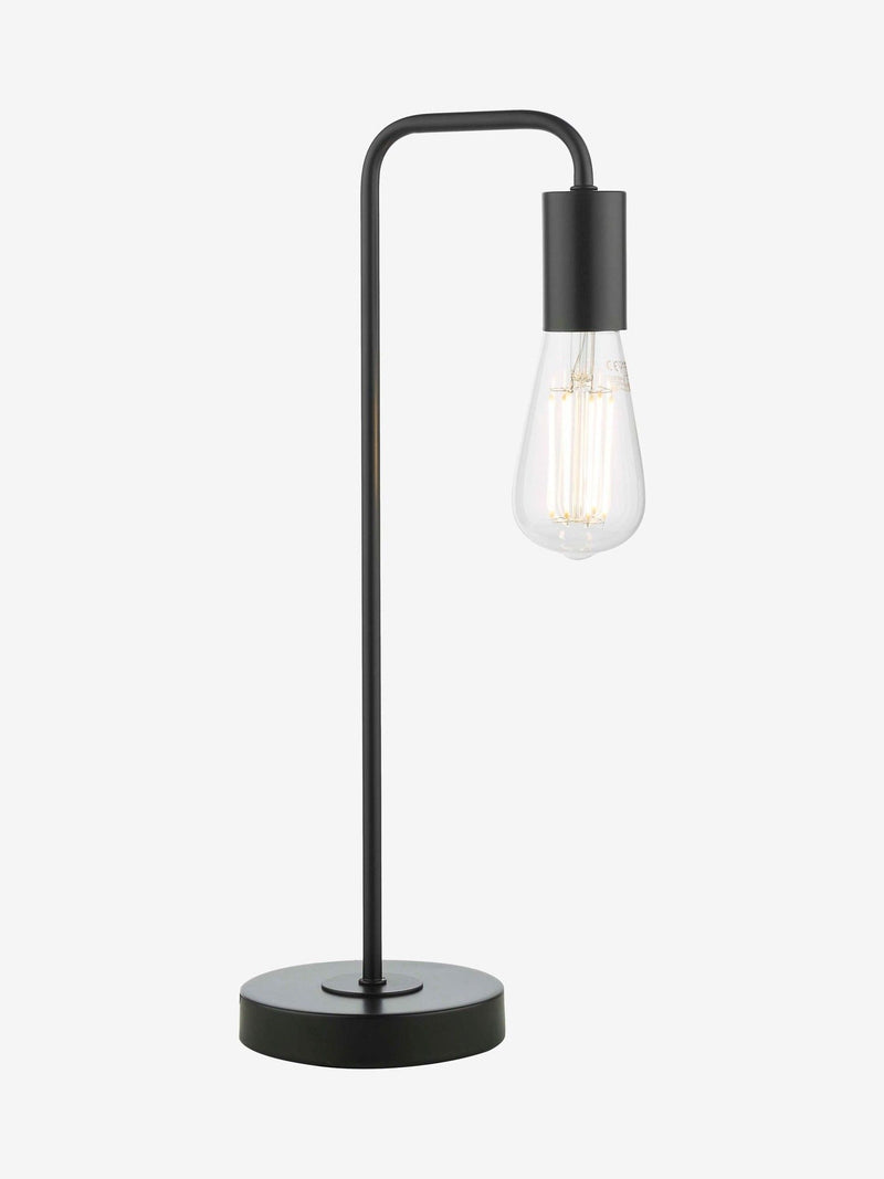 Dar Lighting Dena table lamp matt black (British brand)