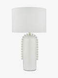 Dar Lighting white polished gold Dolce table lamp 53cm (British brand)