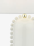 Dar Lighting white polished gold Dolce table lamp 53cm (British brand)