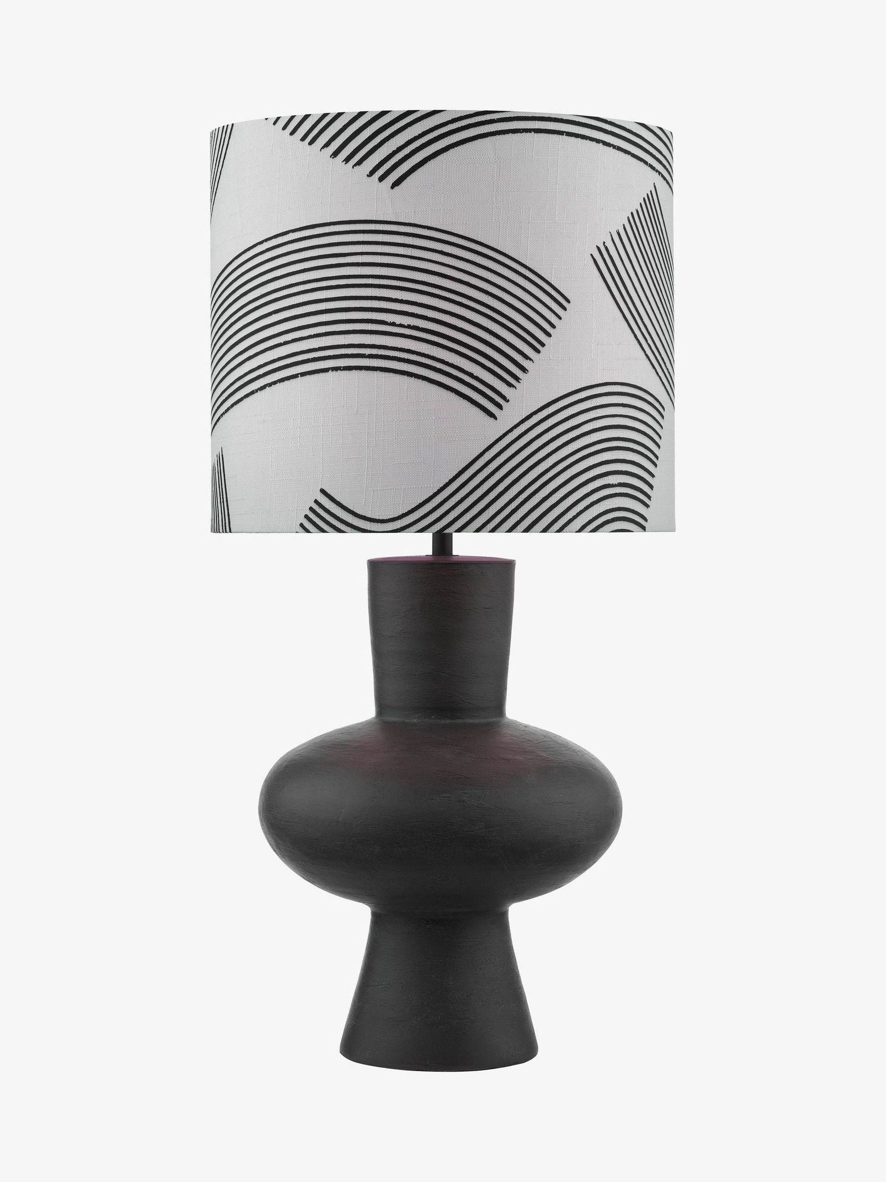 Dar Lighting Miho black table lamp 74cm - British product