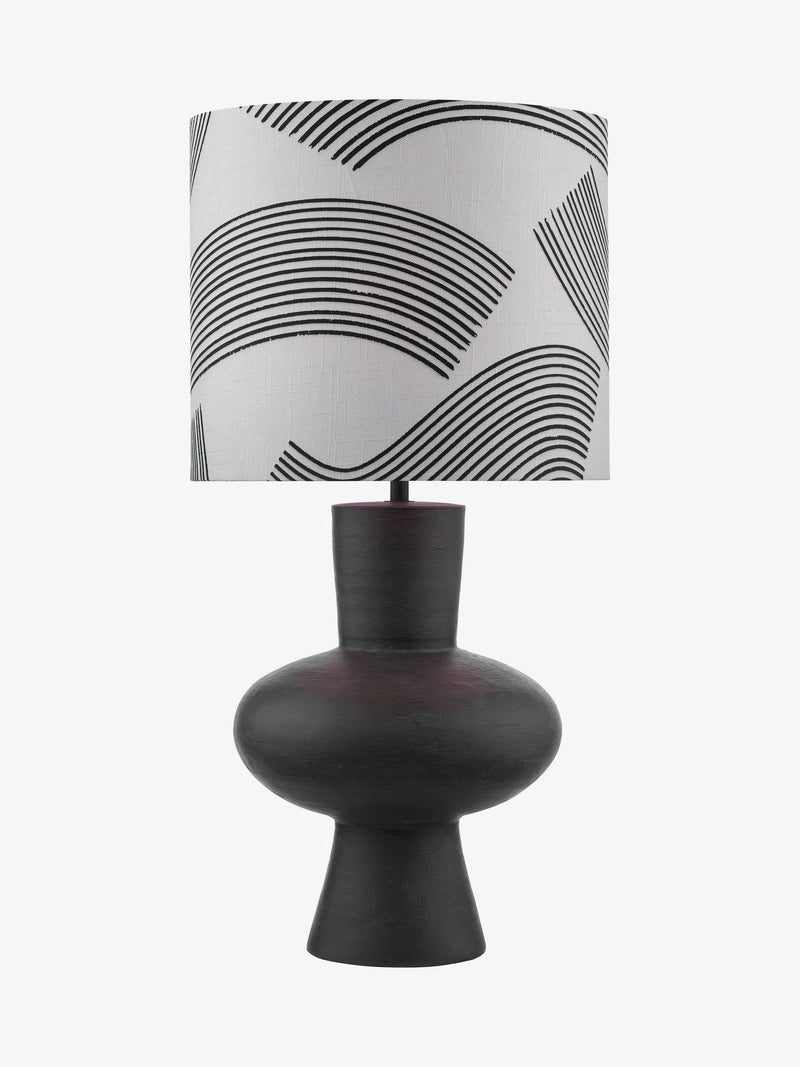 Dar Lighting Miho black table lamp 74cm - British product