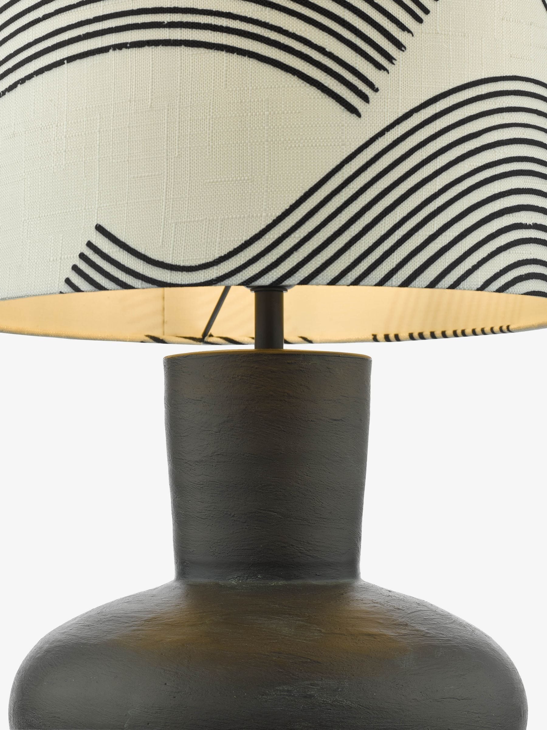 Dar Lighting Miho black table lamp 74cm - British product