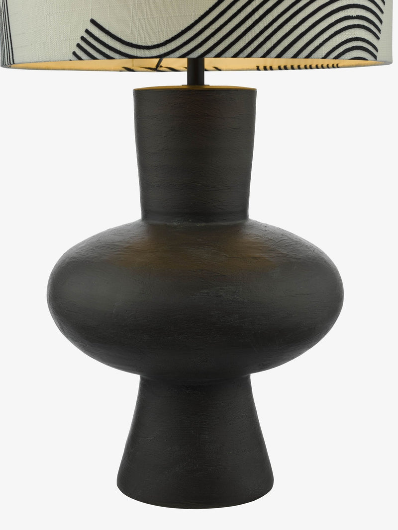 Dar Lighting Miho black table lamp 74cm - British product
