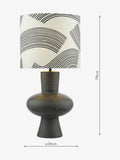 Dar Lighting Miho black table lamp 74cm - British product