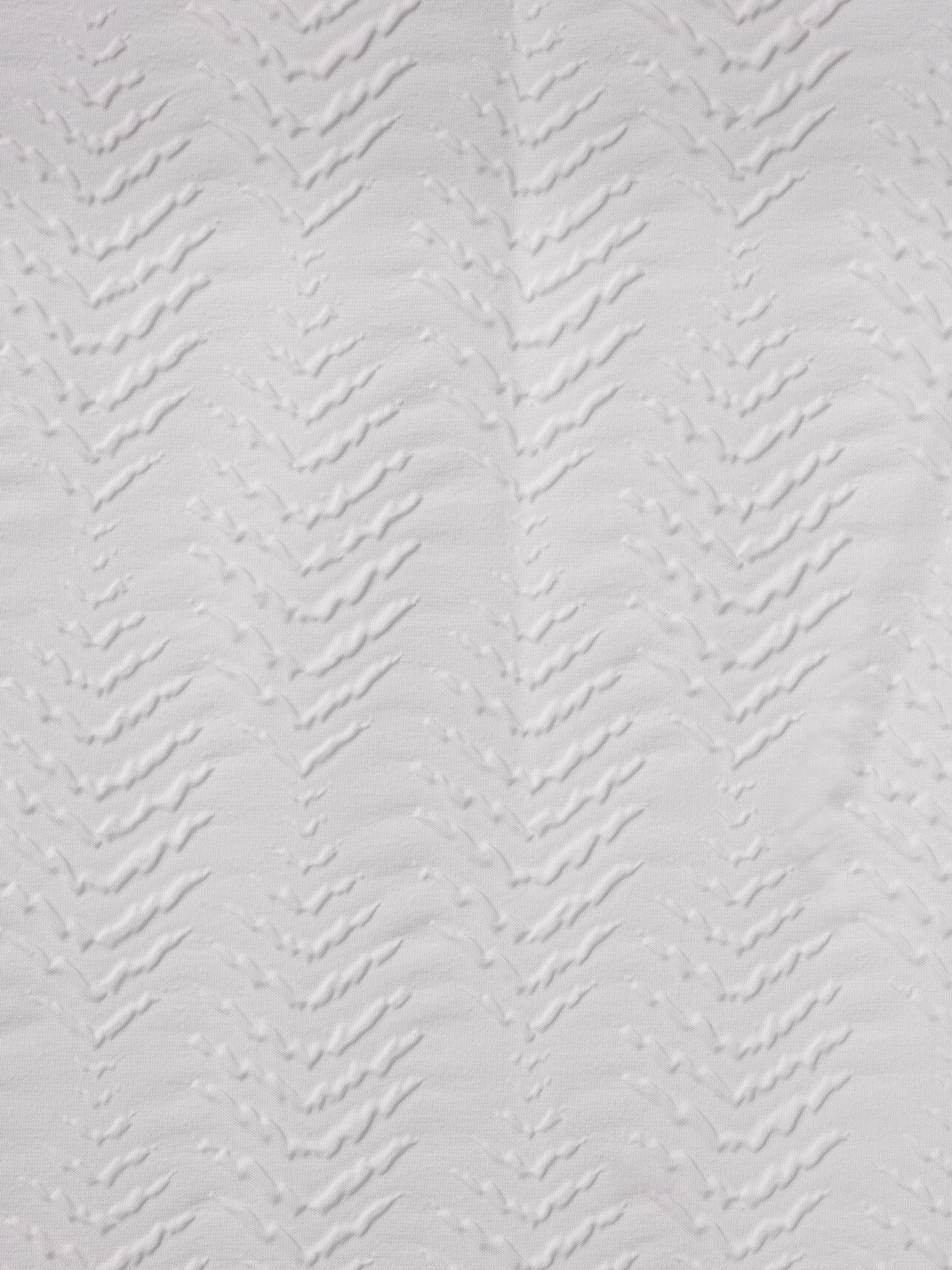 White embossed leaf pattern blackout thermal curtains - British product