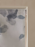 Grey floral roman blind blackout thermal lining (British brand)