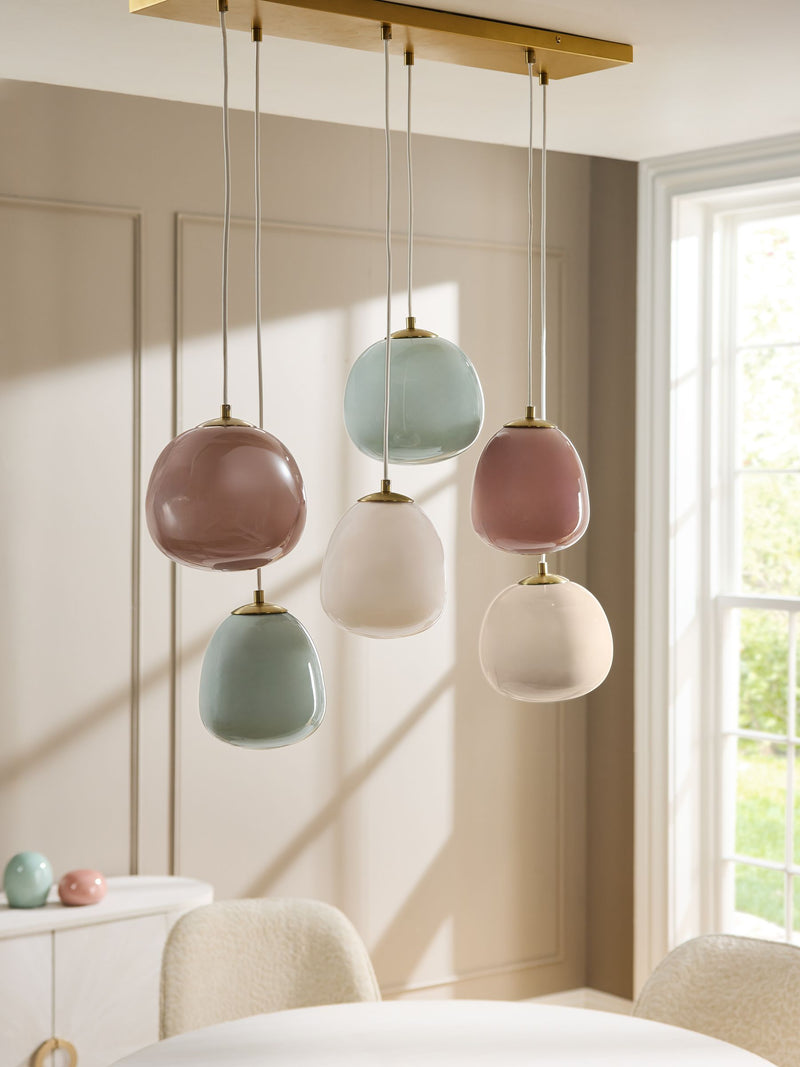 Multi Linear Pendant 6 Light Ceiling Light, imported from the UK