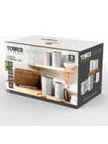 Tower Scandi 5 piece dove grey storage set - British product