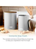 Tower Scandi 5 piece dove grey storage set - British product