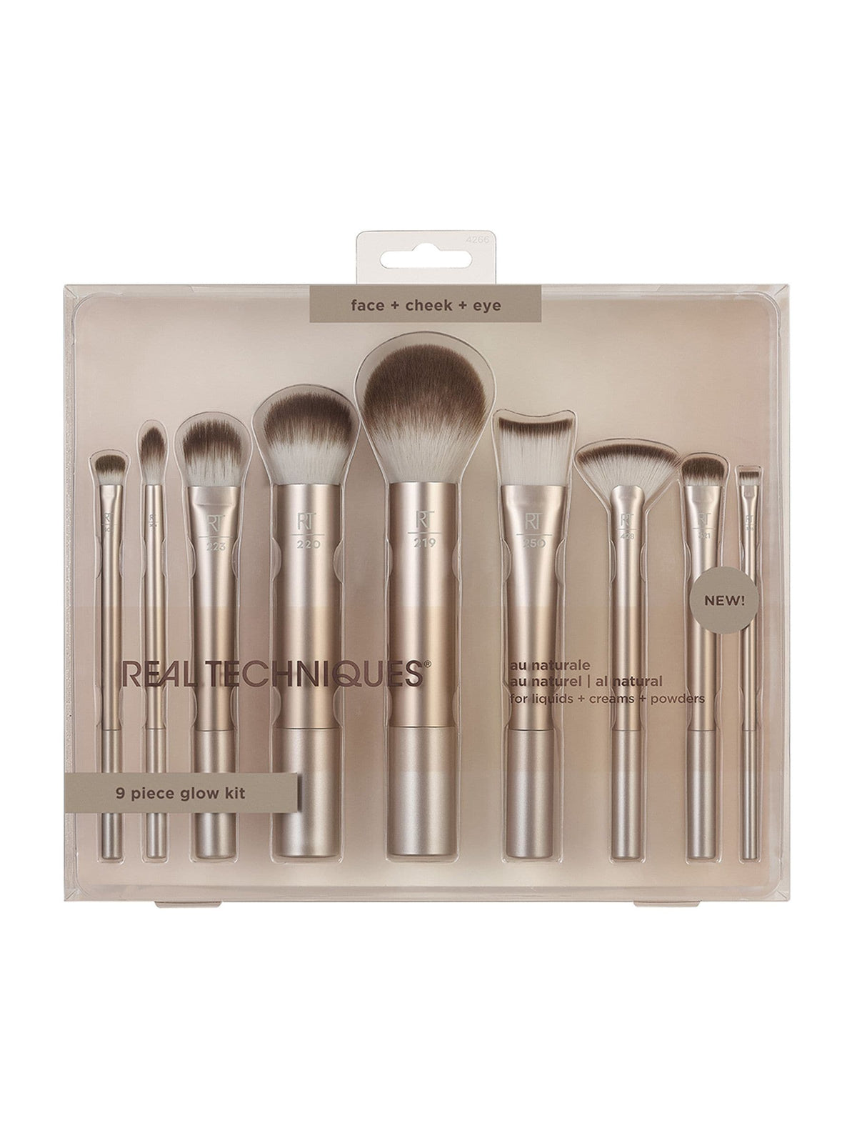 Real Techniques Au Naturel makeup brush kit, imported from the UK