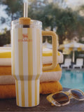 Stanley Cherry Blossom Quencher H2.0 Flow State Tumbler 1.18L Vacuum Insulated Water Bottle
