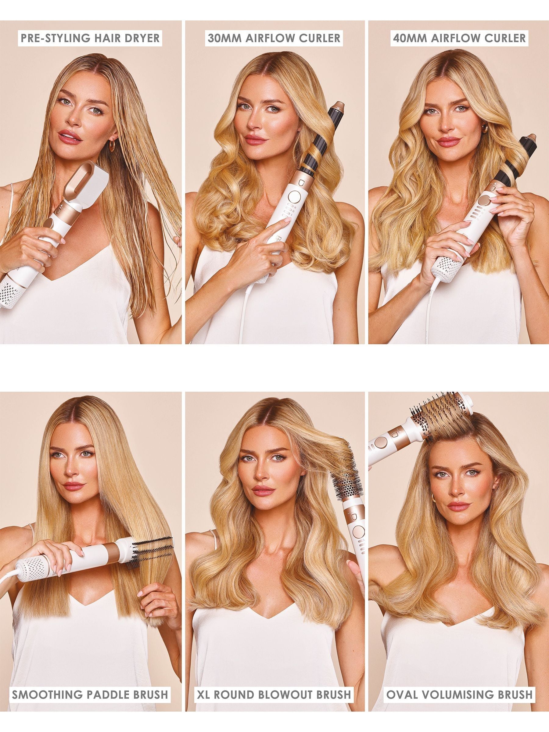 Beauty Works Aeris Multi-Styler 6-in-1 styling tool (British brand)