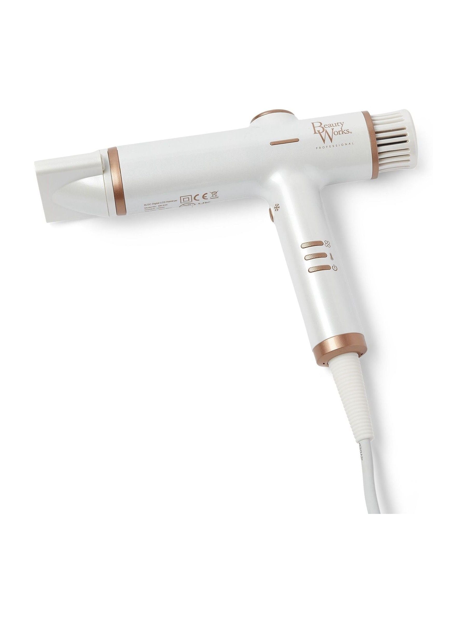 Beauty Works AERIS professional digital hair dryer, UK version