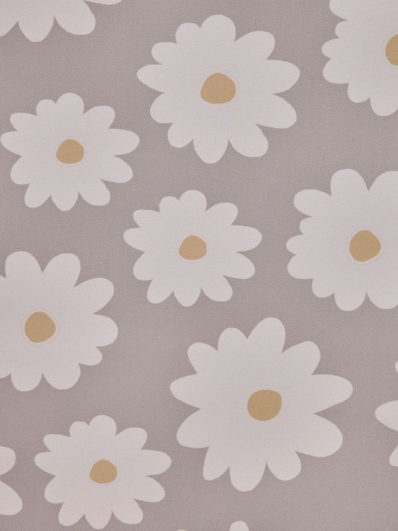 Natural daisy print blackout roller blind for bathroom - British product