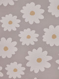 Natural daisy print blackout roller blind for bathroom - British product