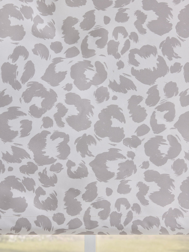 Leopard print blackout roller blind for bathrooms and kitchens - British product