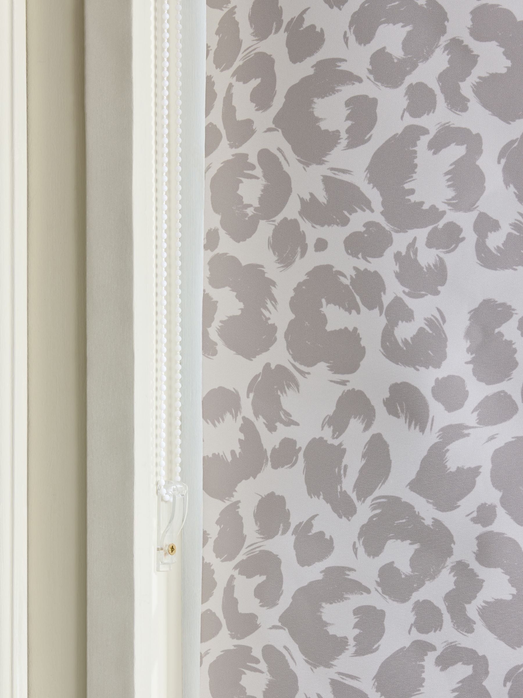 Leopard print blackout roller blind for bathrooms and kitchens - British product