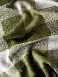 Laura Ashley Olive Green Allonby Check Woven Throw
