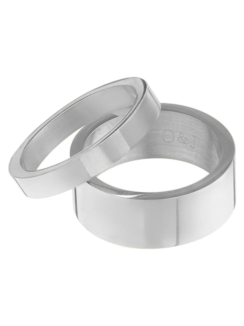 Orelia & Joe Silver Tone Stacking Rings, imported from the UK