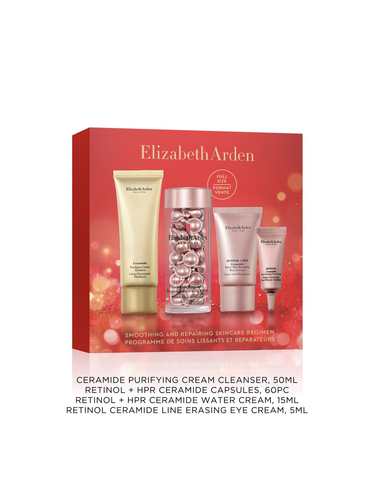 Elizabeth Arden Retinol + HPR Ceramide Smooth, Repair & Firm 4 Piece Gift Set (Worth over £136)