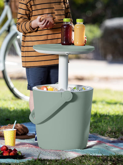 Next Keter Vintage Green Go Bar 16L Cooler and Serving Table- Buy online at McGrocer