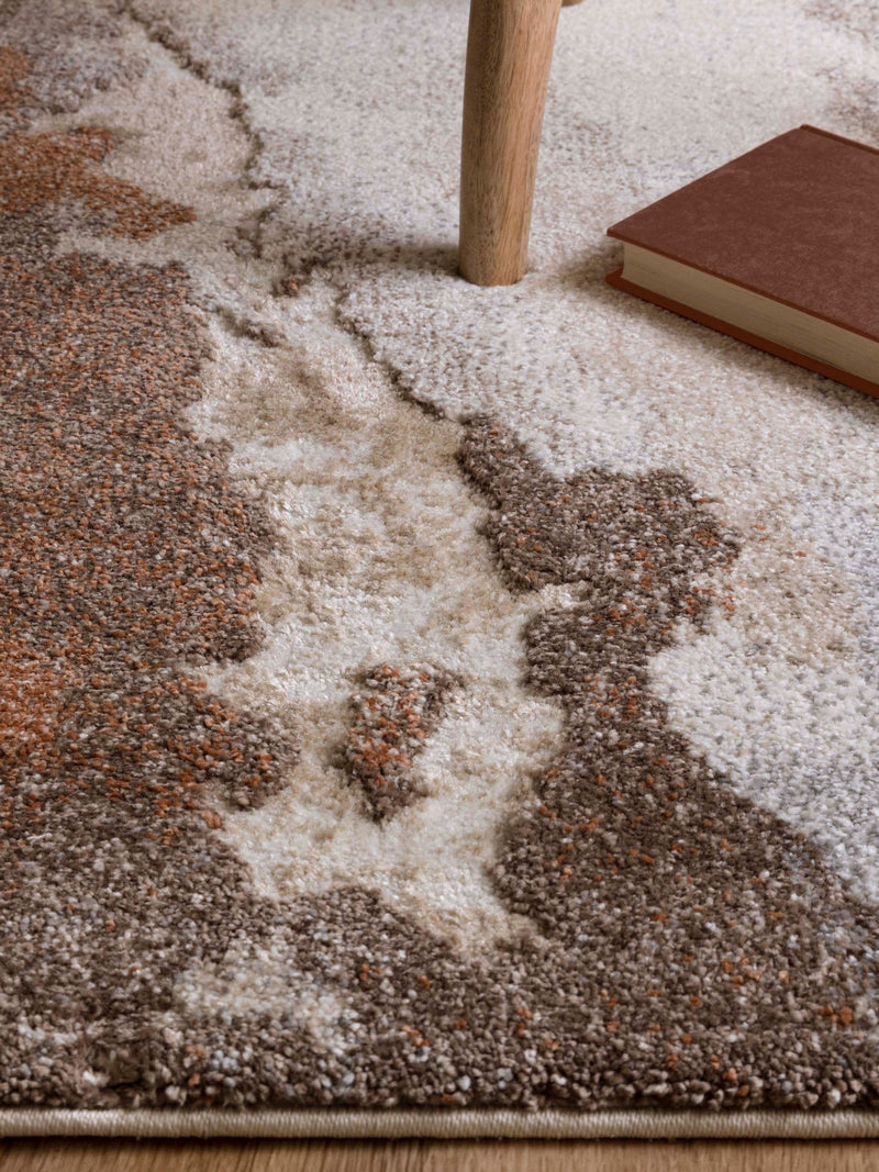 Asiatic Rugs Terracotta Mirage Blur rug, imported from the UK