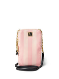 Victoria's Secret Pink Iconic Stripe crossbody phone holder (British brand)