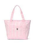 Victoria's Secret pink heritage stripe canvas tote bag, imported from the UK