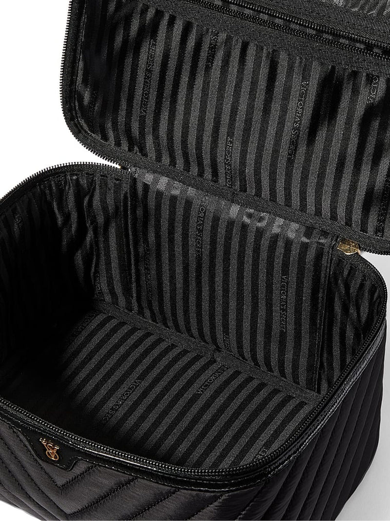 Victoria's Secret black makeup bag 6.25x9.25x6.25 inches (British brand)