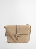 Barbour suede and leather cross-body bag, imported from the UK