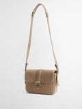 Barbour suede and leather cross-body bag, imported from the UK