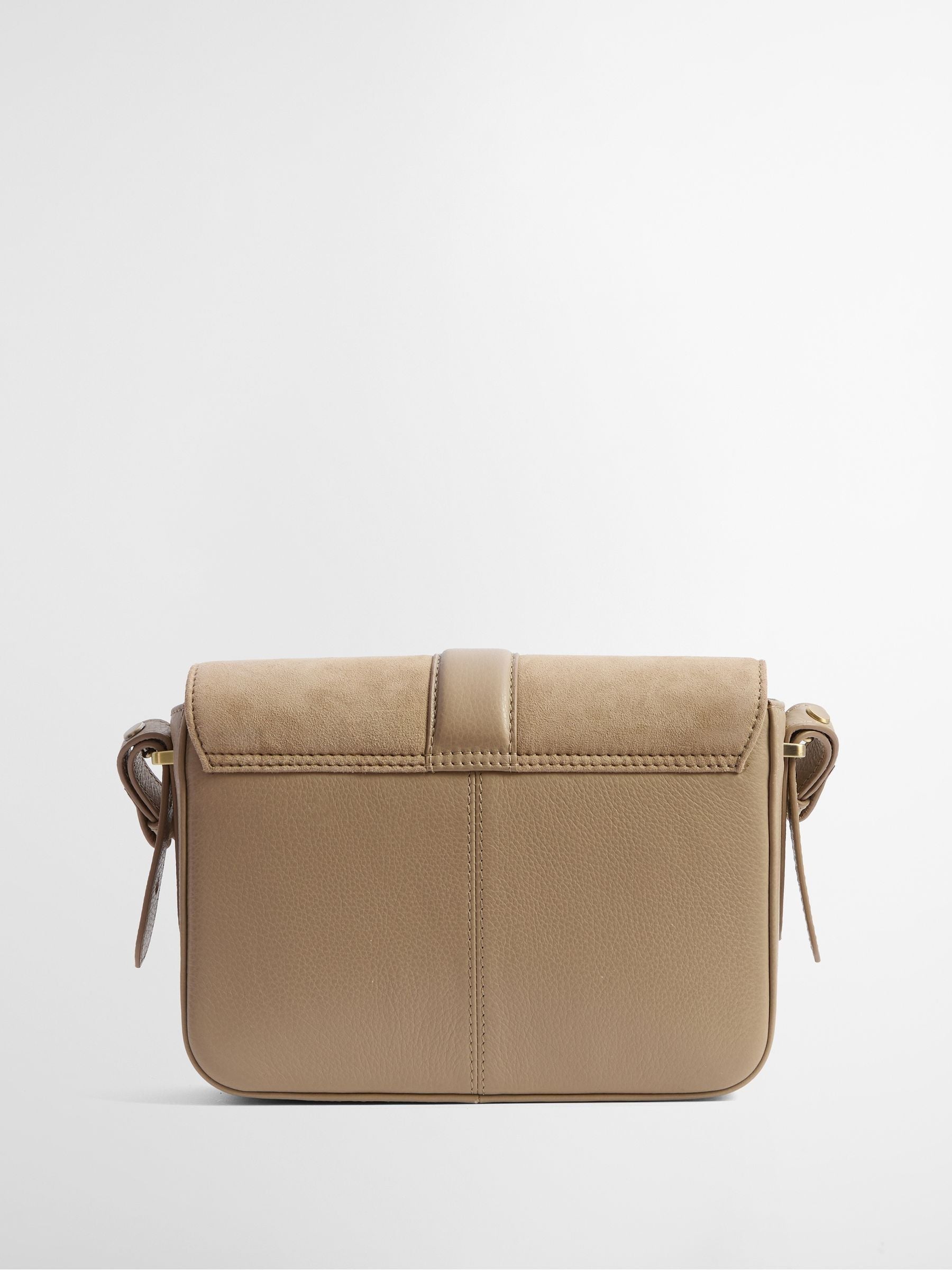 Barbour suede and leather cross-body bag, imported from the UK