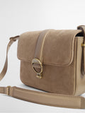 Barbour suede and leather cross-body bag, imported from the UK