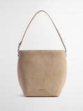 Barbour suedette bucket bag cream cedar 28cm, UK version
