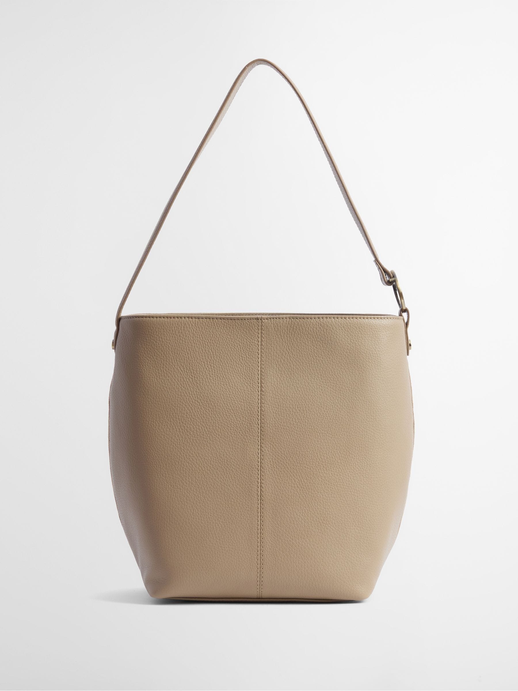 Barbour suedette bucket bag cream cedar 28cm, UK version