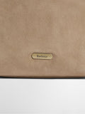 Barbour suedette bucket bag cream cedar 28cm, UK version