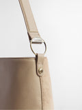 Barbour suedette bucket bag cream cedar 28cm, UK version