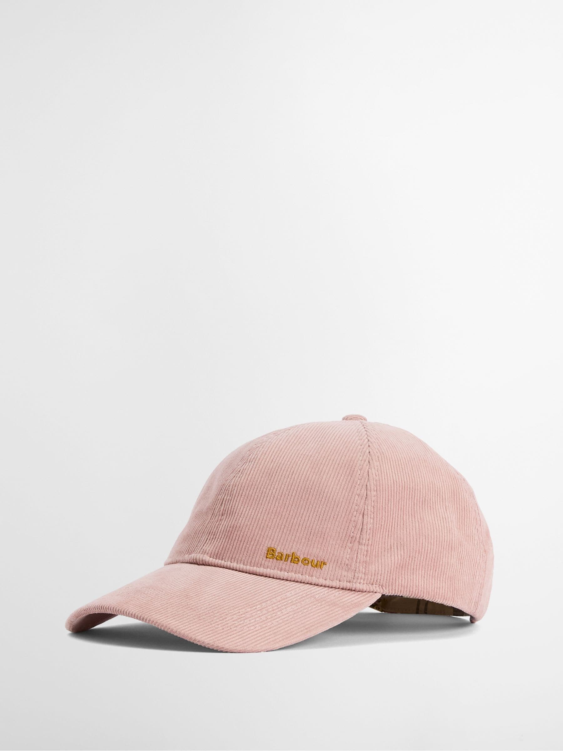 Barbour Pink Oakley Cord cap with adjustable backstrap (British brand)