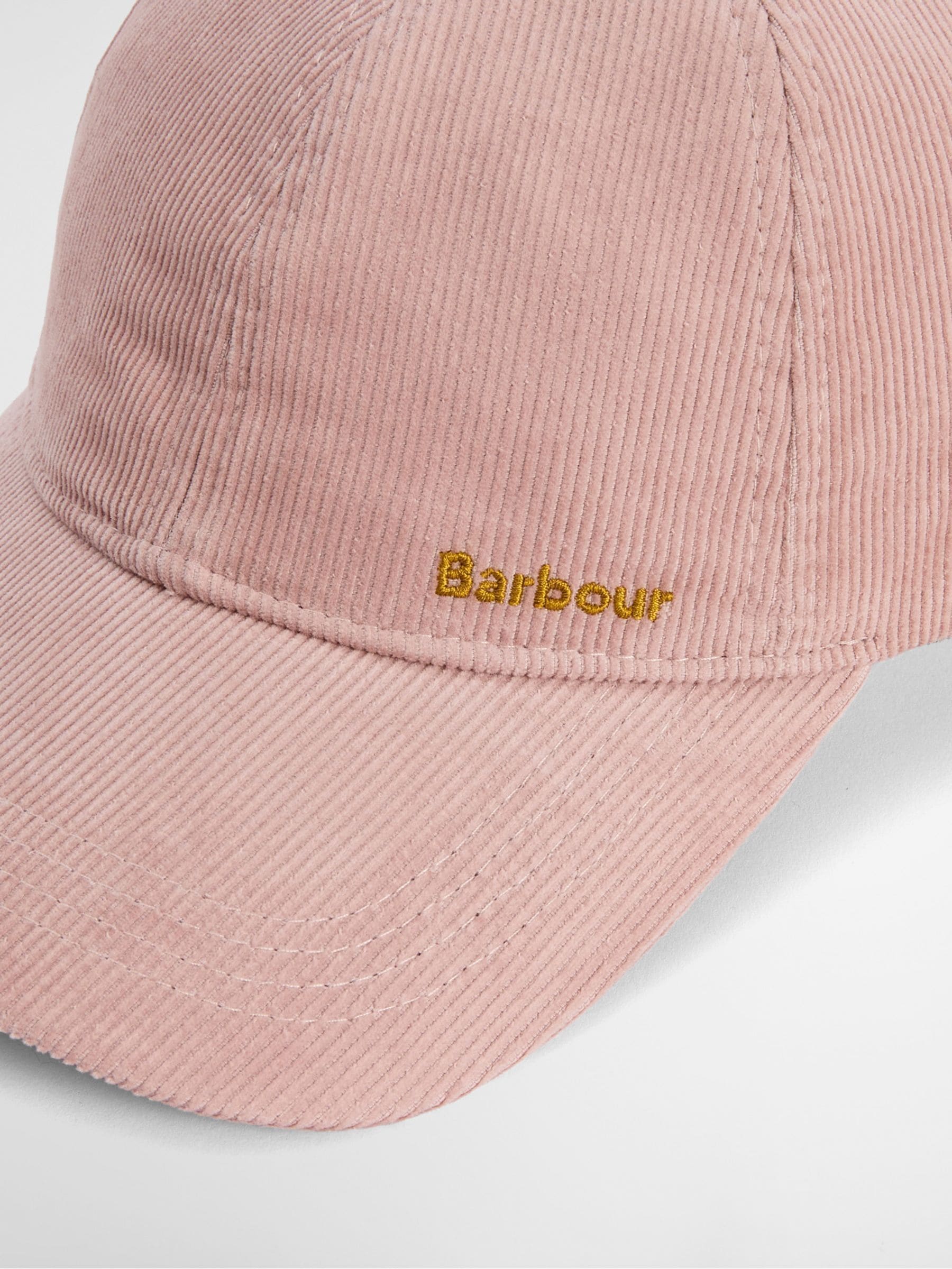 Barbour Pink Oakley Cord cap with adjustable backstrap (British brand)