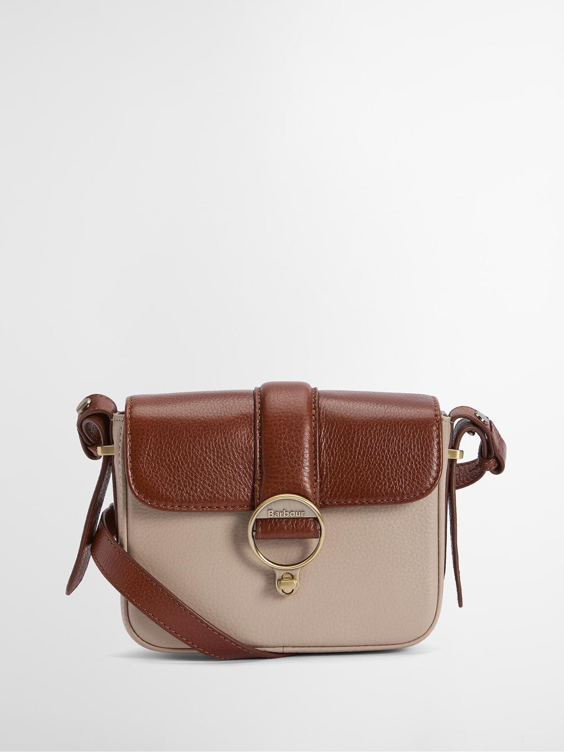 Barbour Mini Rosa crossbody bag tan brown leather - British product
