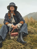 Barbour Mini Rosa crossbody bag tan brown leather - British product