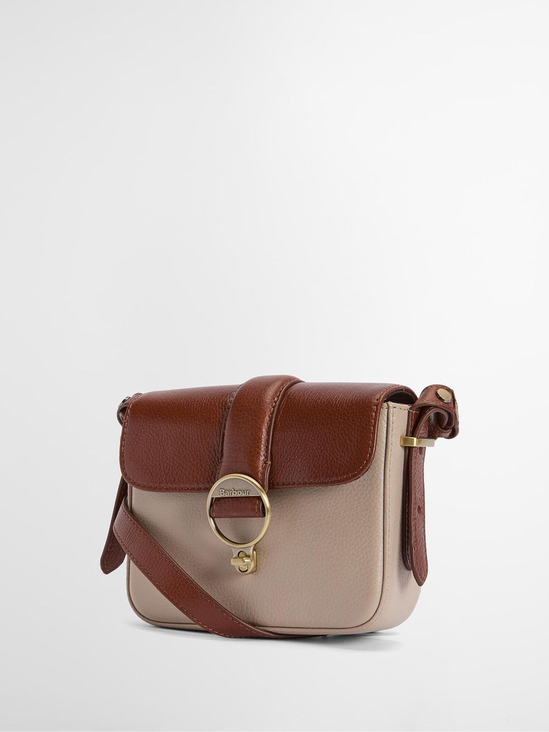 Barbour Mini Rosa crossbody bag tan brown leather - British product