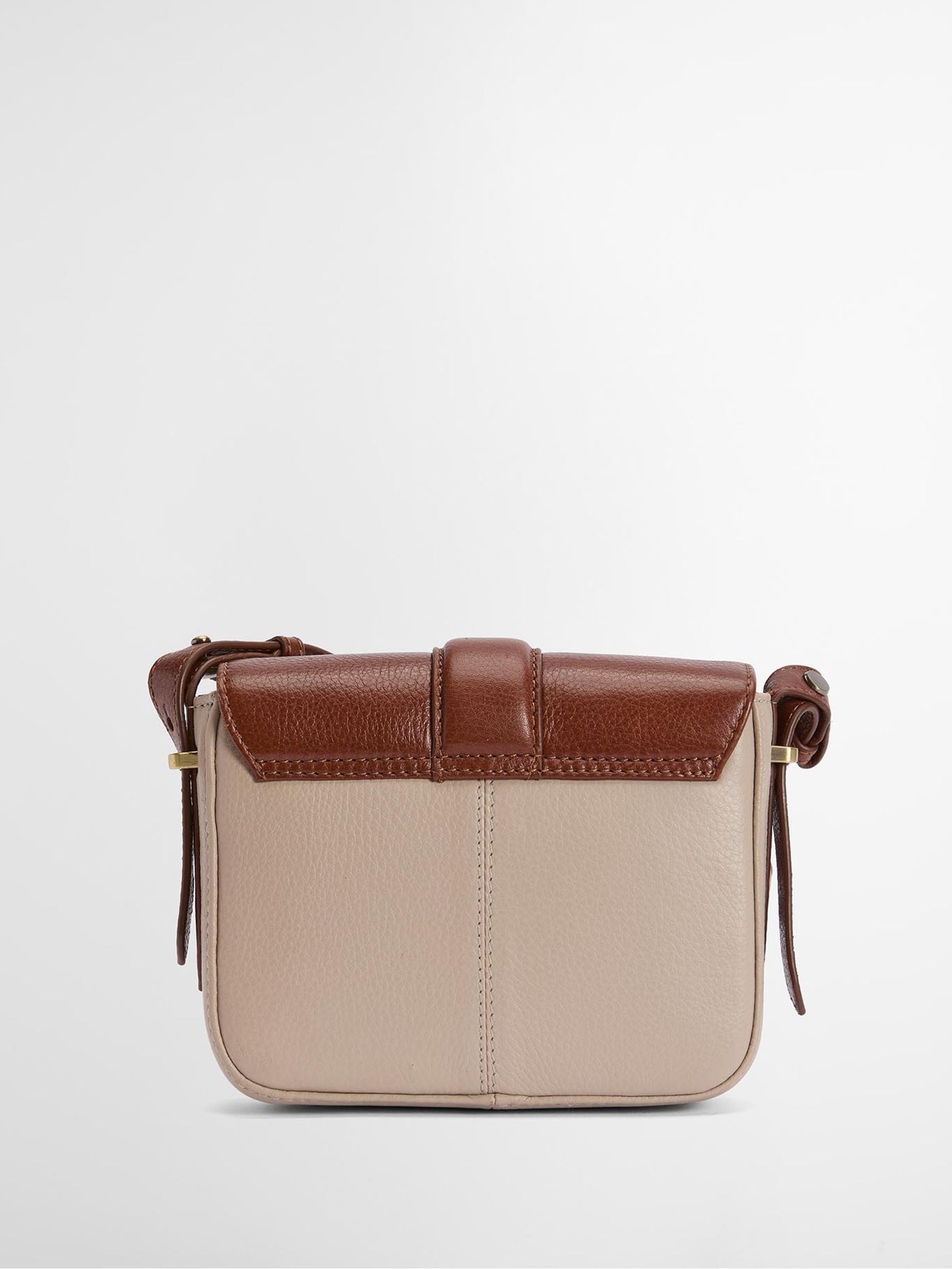 Barbour Mini Rosa crossbody bag tan brown leather - British product