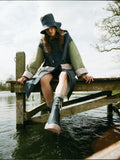 Barbour Thorpe showerproof bucket hat, imported from the UK