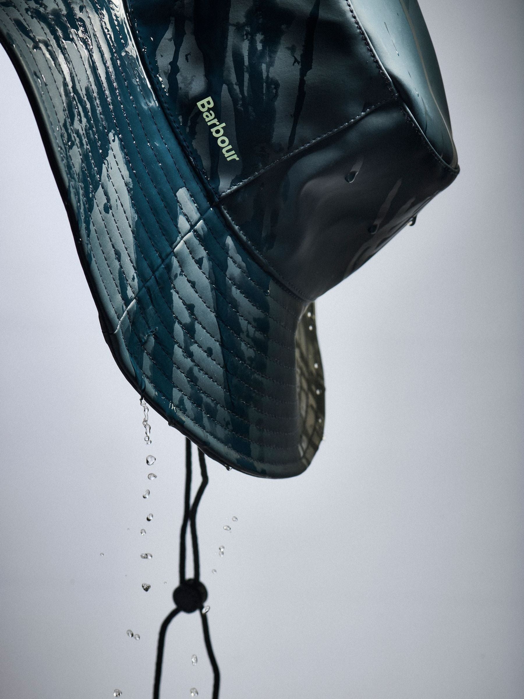 Barbour Thorpe showerproof bucket hat, imported from the UK